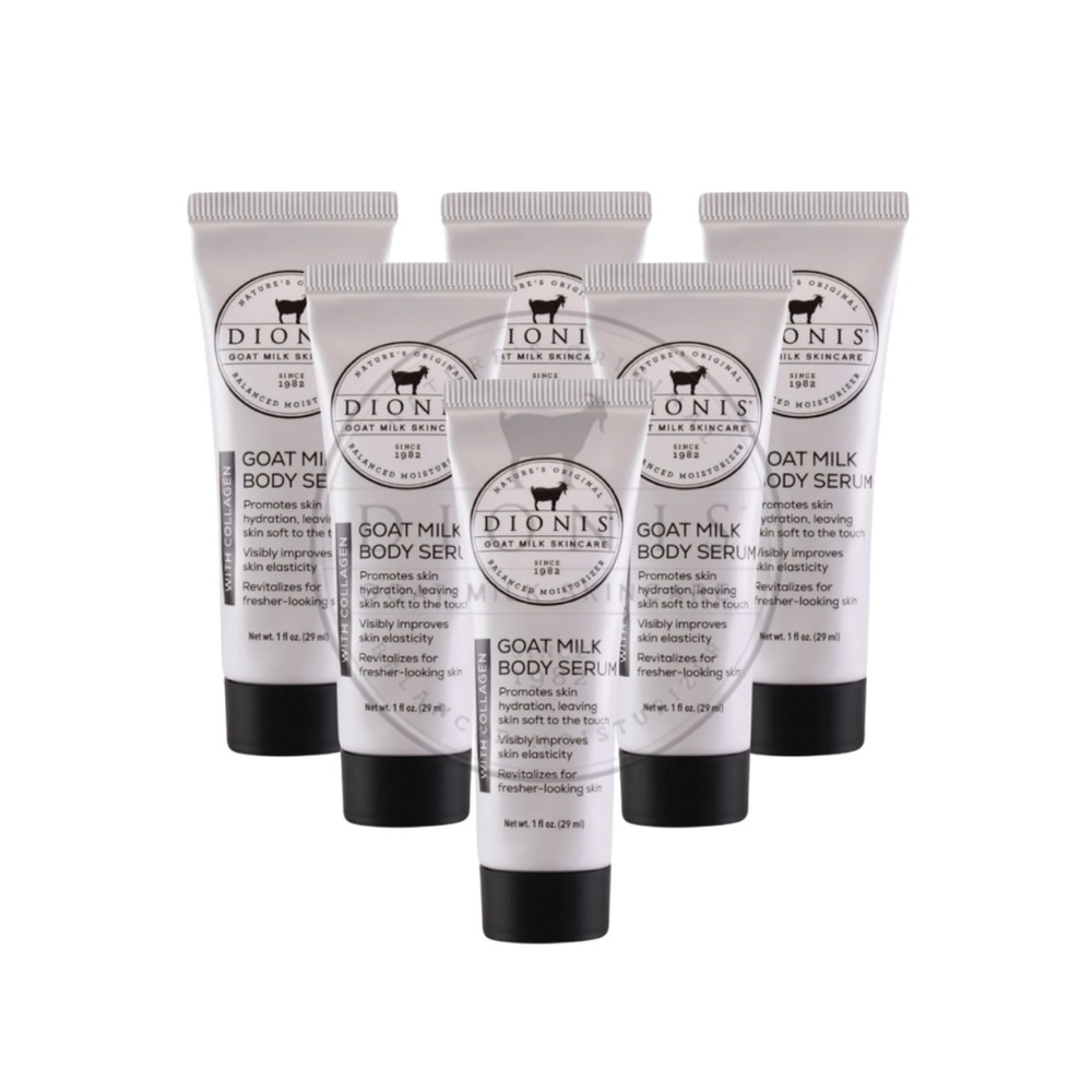 6 x DIONIS Goat Milk Body Serum - 1 oz ea. NEW & FRESH!